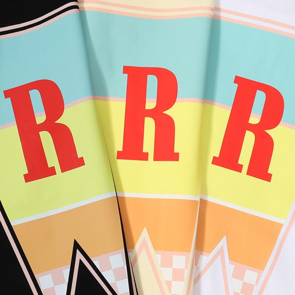 Rhude T-shirts Cotton Short Sleeves Loose Men and Women