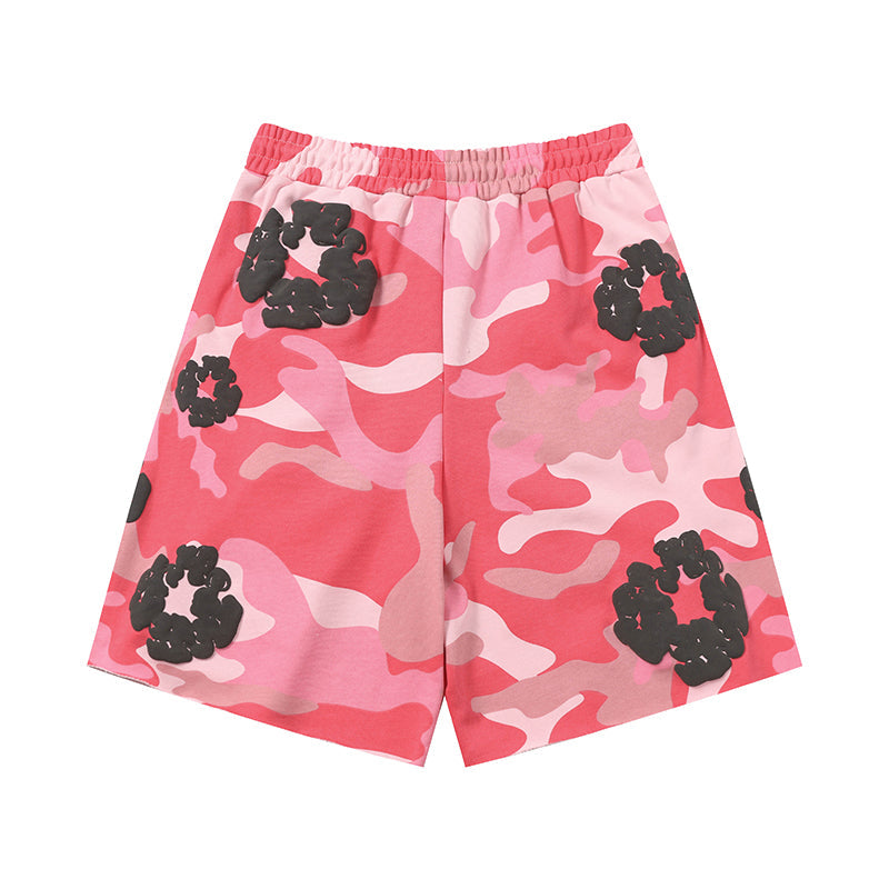 Denim Tears Shorts floral cotton Camouflage