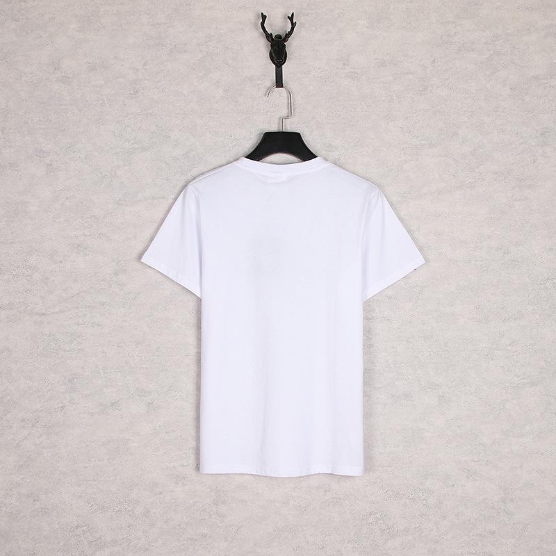 Bathing Ape T-Shirt Black White Summer Cartoon Letter Print Casual Short Sleeve T-shirt