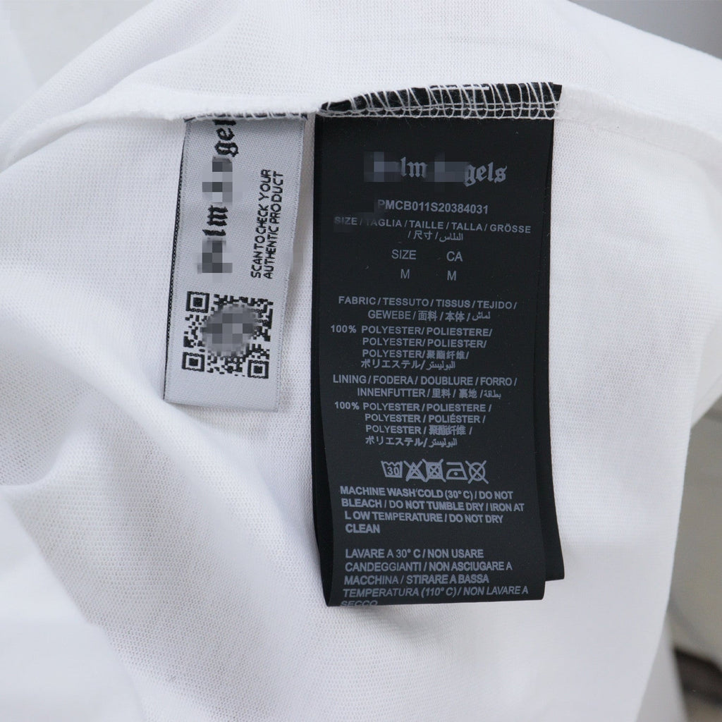 Palm Angels T-shirt Flame Letter Logo Short Sleeve T-shirt