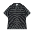 Rhude T-shirt Zebra Letter Embroidery Casual Short Sleeve Shirt, Shorts