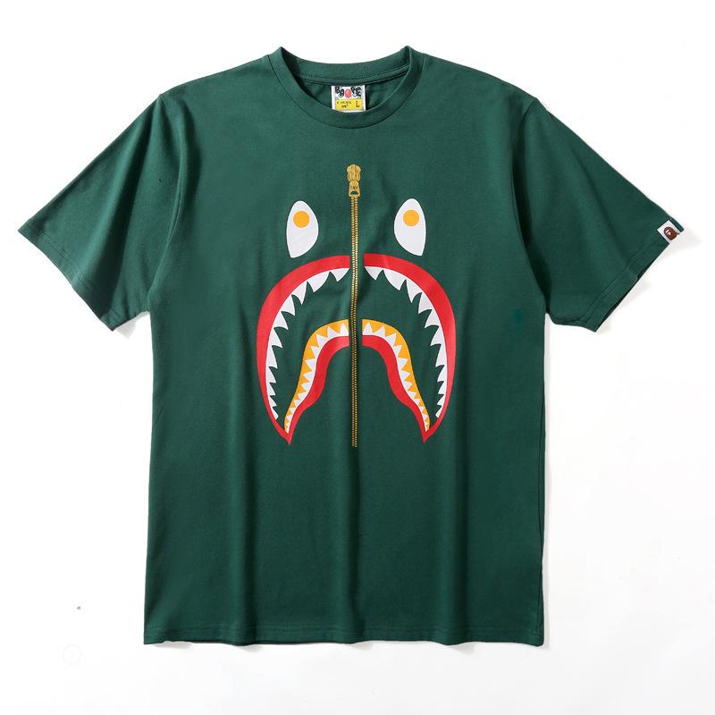 Bathing Ape T-Shirt Short Sleeve T-shirt Color Shark T-shirt