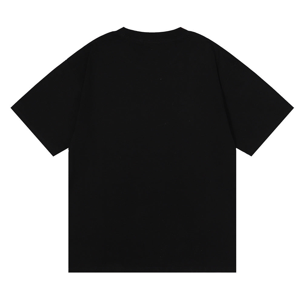 Rhude T-shirt Art Abstract Design Printed Short Sleeve T-shirt