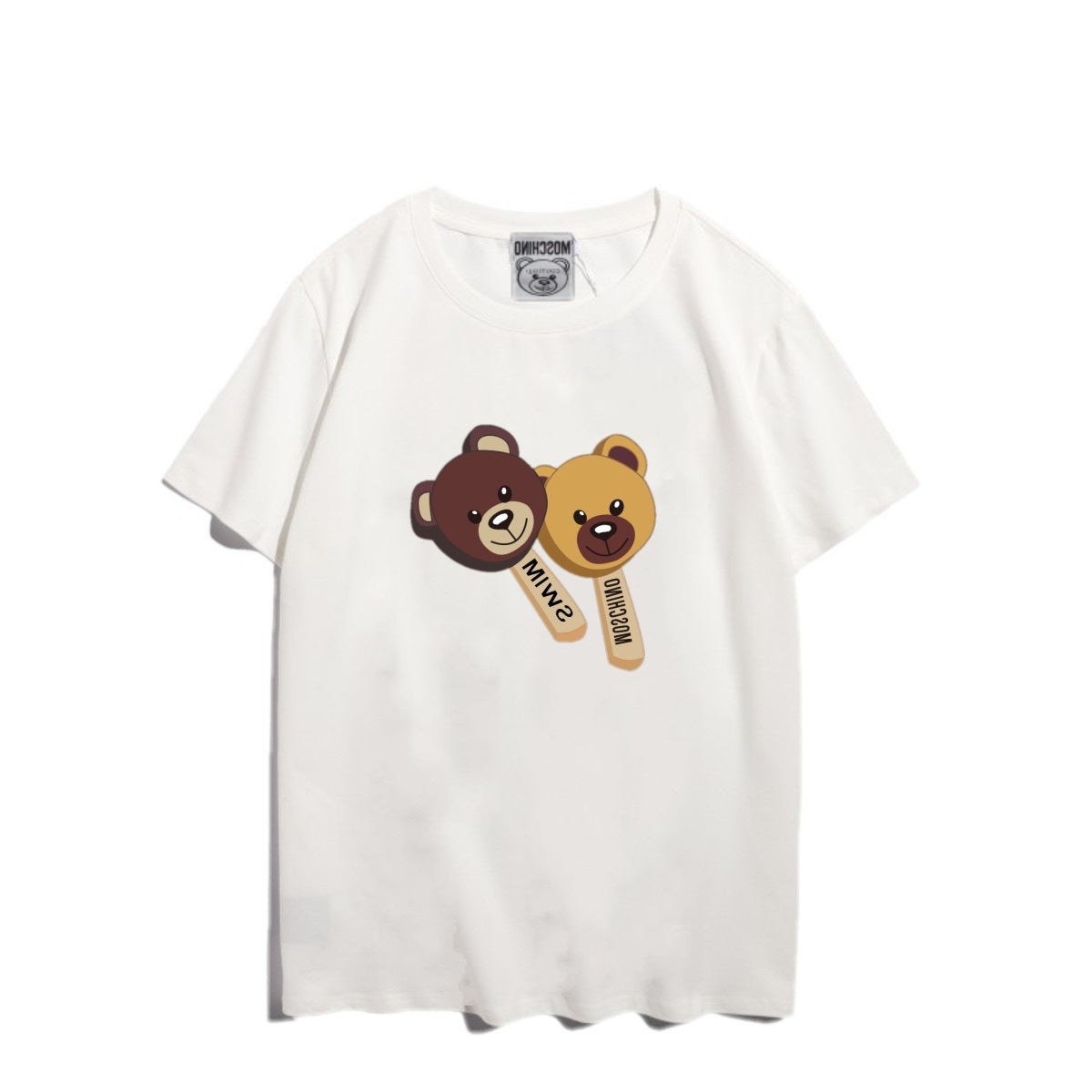 Moschino T-shirt Bear Printed Short-Sleeved T-shirt Couple Wear