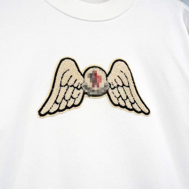 Palm Angle Sweatshirt Palm Angels Embroidered Crew Neck Long-Sleeved Sweater for Men and Women