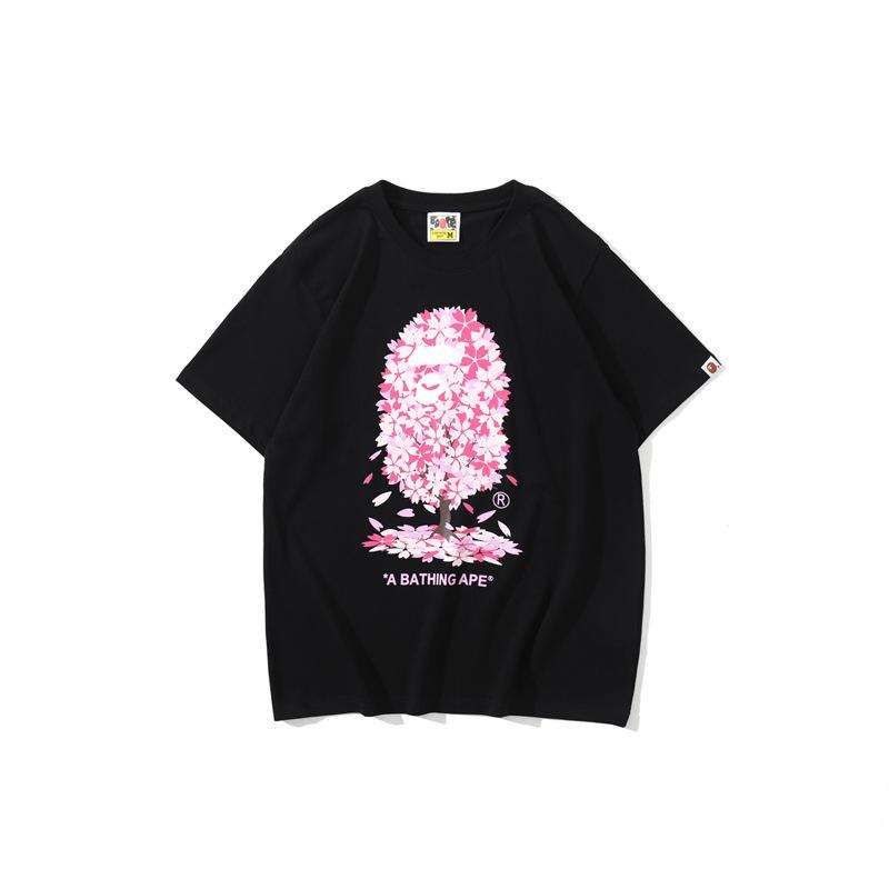 Bathing Ape T-Shirt Casual Pink T-shirt Short Sleeve