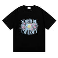 Rhude T-shirt Flag Floral Print Short Sleeve T-shirt