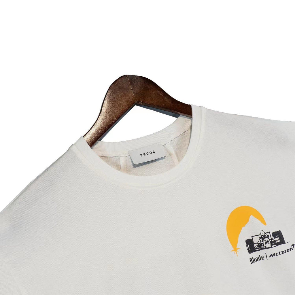 Rhude T-shirt Joint Racing Sunset Printing Short Sleeve T-shirt
