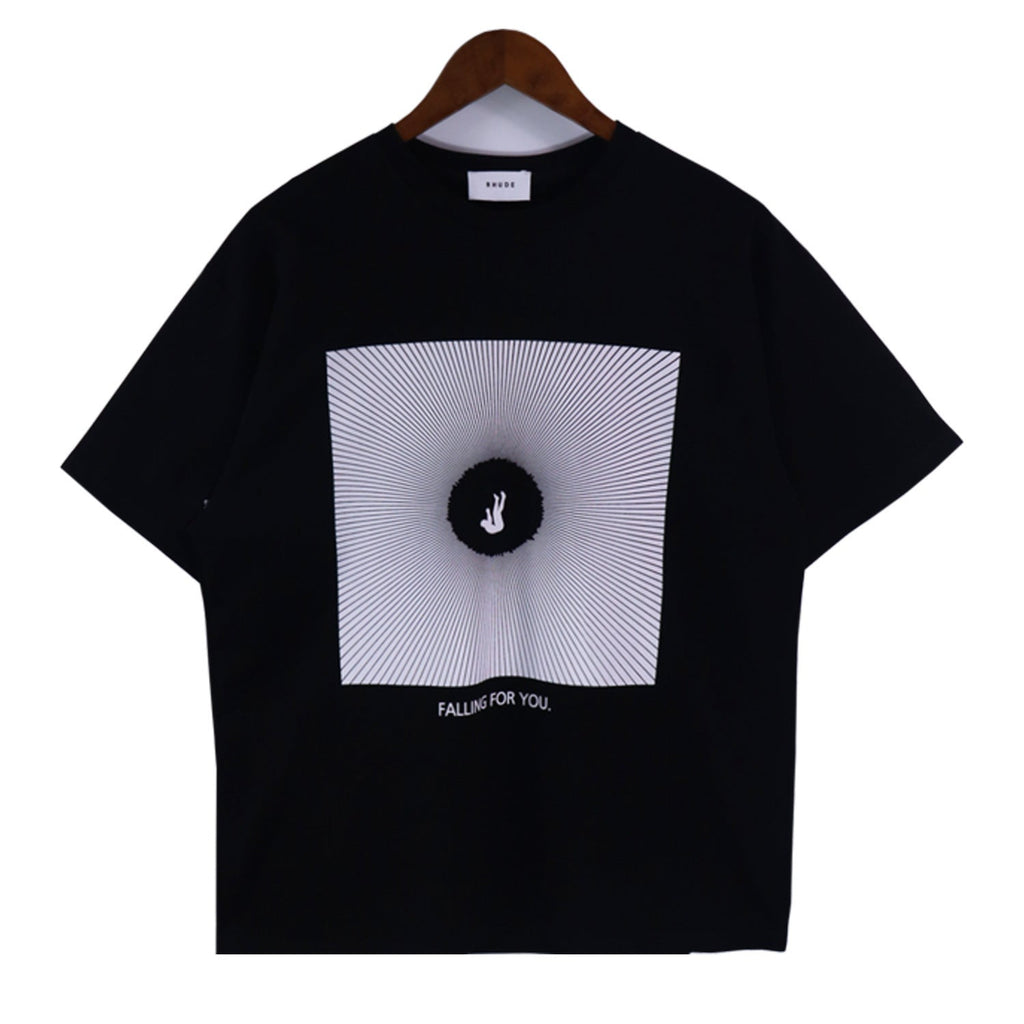 Rhude T-shirt Alphabet Slogan Printed Short Sleeve T-shirt