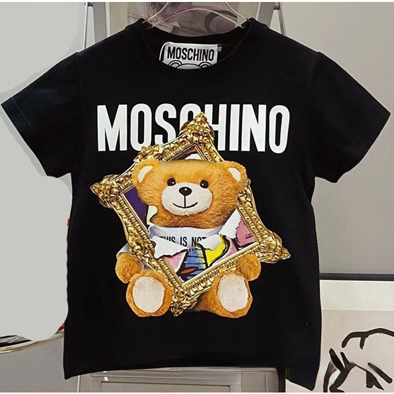 Moschino T-shirt Bear T-shirt Couple'S Cotton T-shirt
